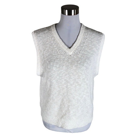 Unisex Samsoe&Samsoe - Knit vest, size 40 - White ()