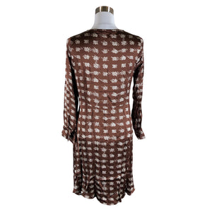 Unisex LaSalle - Schiffon dress, size 38 - Brown (2)