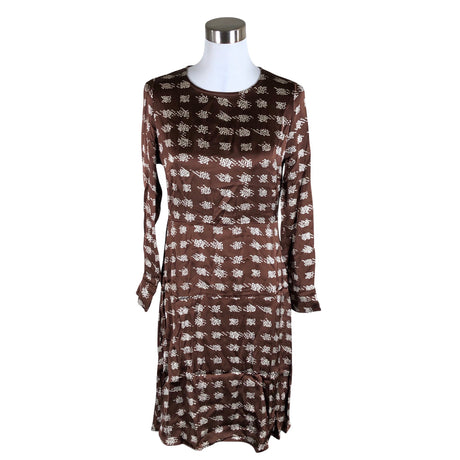 Unisex LaSalle - Schiffon dress, size 38 - Brown ()