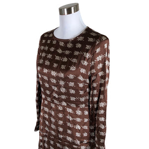 Unisex LaSalle - Schiffon dress, size 38 - Brown (3)