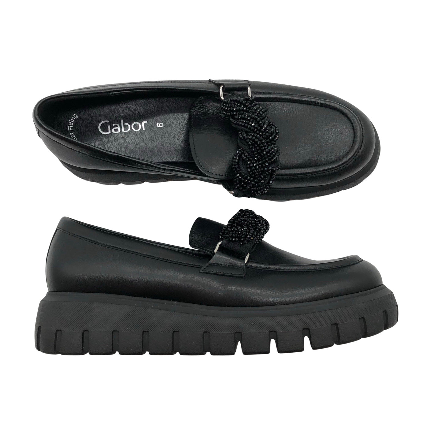 Unisex Gabor - Loafers, size 39 - Black (1)
