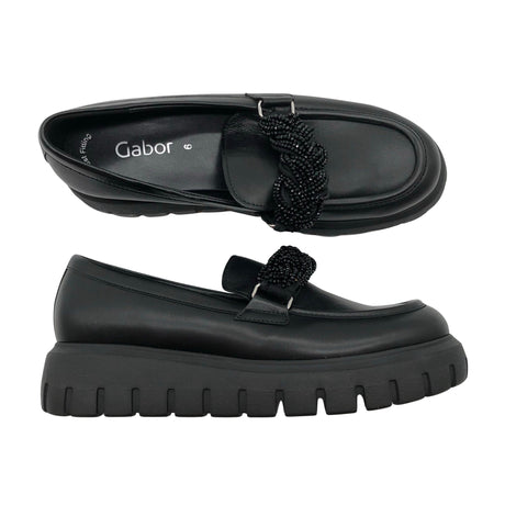 Unisex Gabor - Loafers, size 39 - Black ()