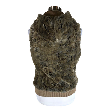 Unisex Esprit - Faux fur vest, size 38 - Brown (2)
