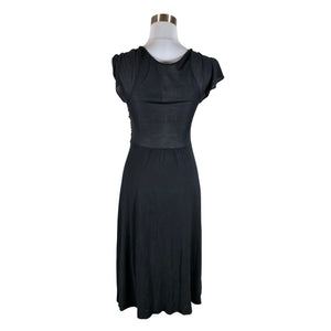 Unisex Massimo Dutti - Tricot dress, size 38 - Black (2)
