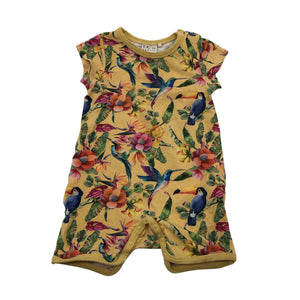 Unisex Ma-ia Family - Short overalls, size 56 - 62 - Yellow (1)