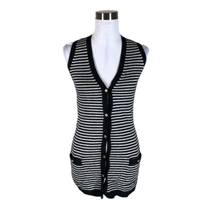 Unisex Reiss - Knit vest, size 34 - Black (1)