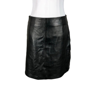 Unisex Cristelle&co - Leather skirt, size 38 - Black (1)