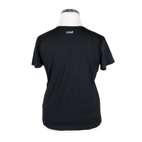 Unisex Casall - Sports shirt, short sleeve, size 44 - Black (2)