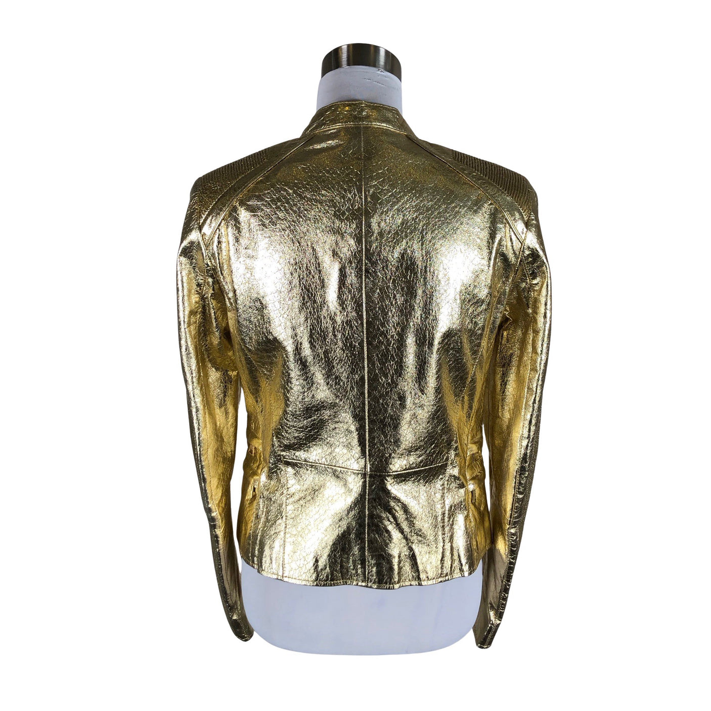 Unisex Rich & Royal - Leather jacket, size 38 - Gold (2)