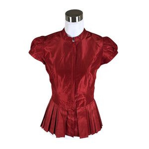 Unisex Tiger of Sweden - Short-sleeved blouse, size 38 - Red (1)