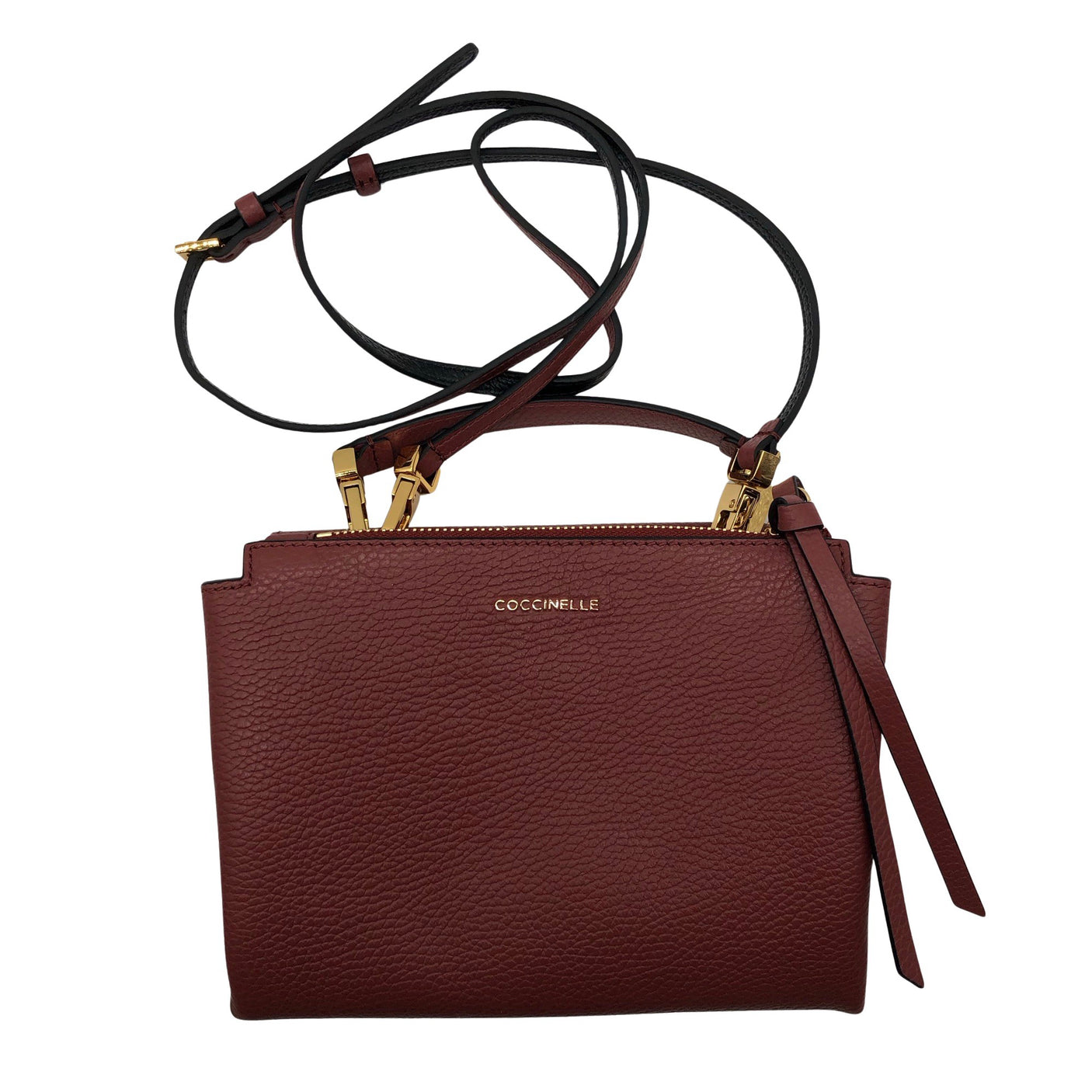 Unisex Coccinelle - Handbag, size Mini - Wine red (2)