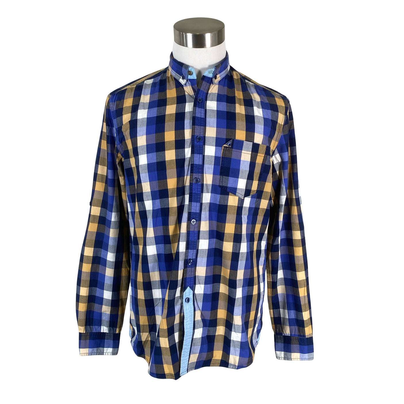 Unisex Kiomi - Collared shirt, size L - Blue (1)