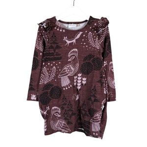 Unisex Versonpuoti - Tricot dress, size 104 - 110 - Wine red (1)