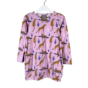 Unisex NOSH - Tricot dress, size 110 - 116 - Light pink (1)
