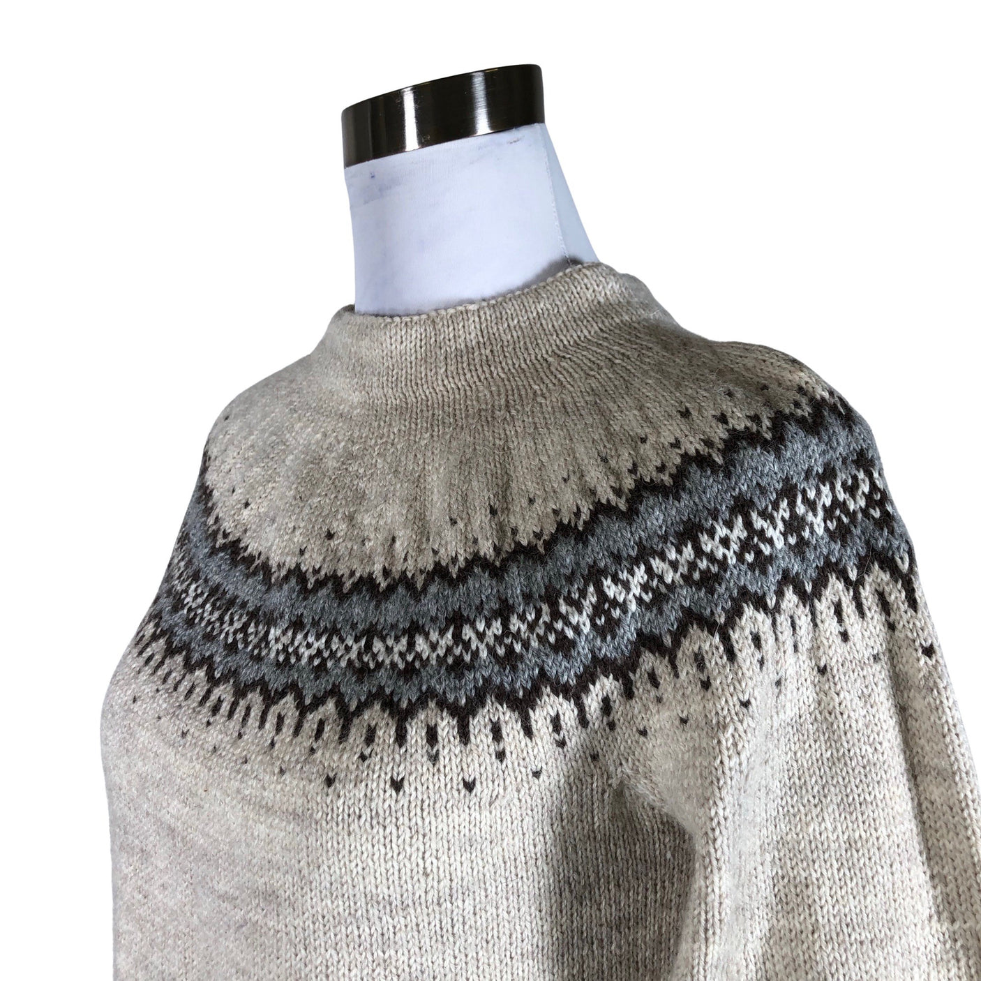 Unisex Handmade - Sweater, size 38 - Natural white (3)