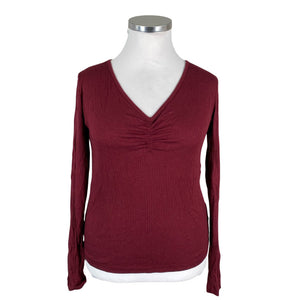 Unisex Nanso - Tricot shirt, size 44 - Wine red (1)