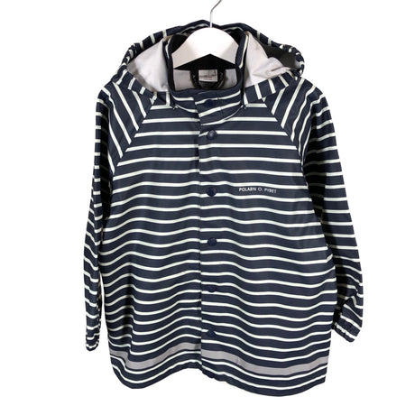 Unisex Polarn O. Pyret - Rain jacket, size 110 - 116 - Blue ()