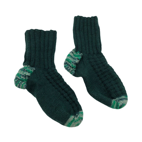 Unisex Handmade - Wool socks, size 45 - Green ()