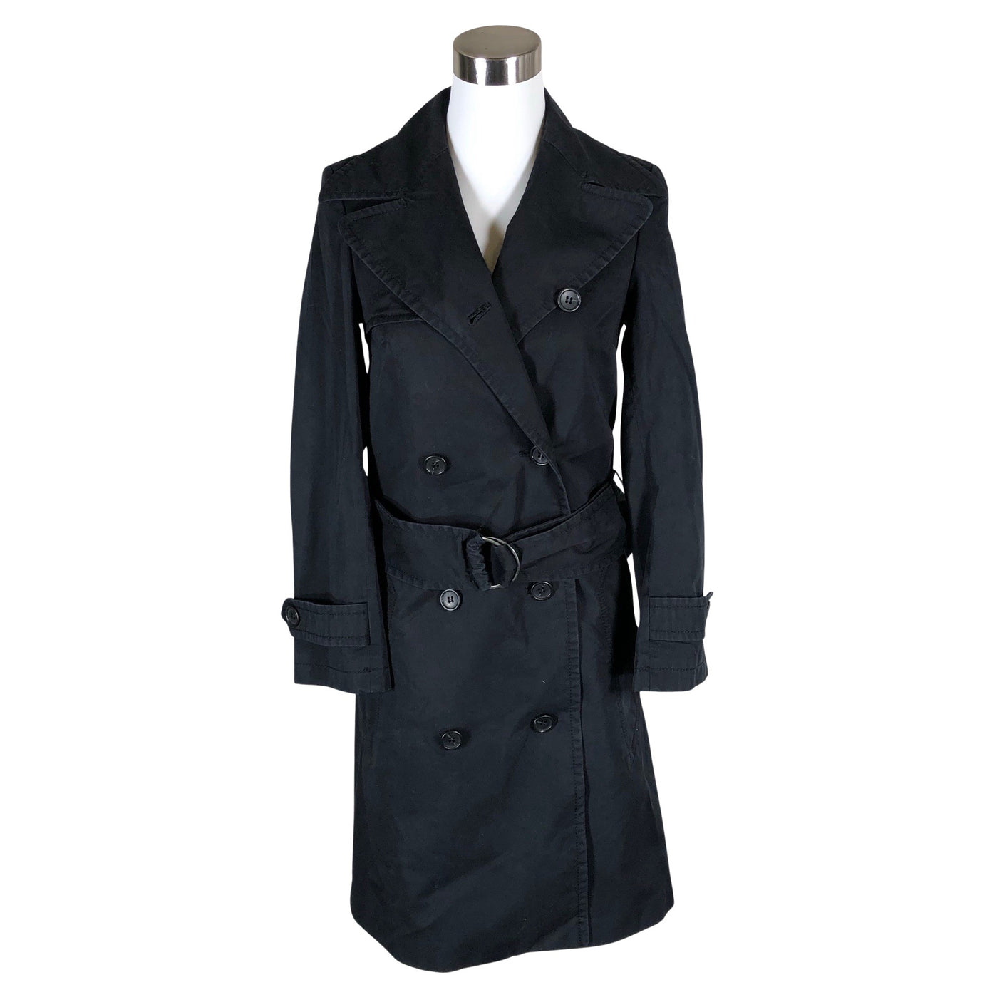 Unisex Tiger of Sweden - Trench coat, size 32 - Black (1)
