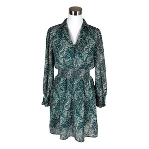 Unisex Culture - Schiffon dress, size 40 - Green (1)