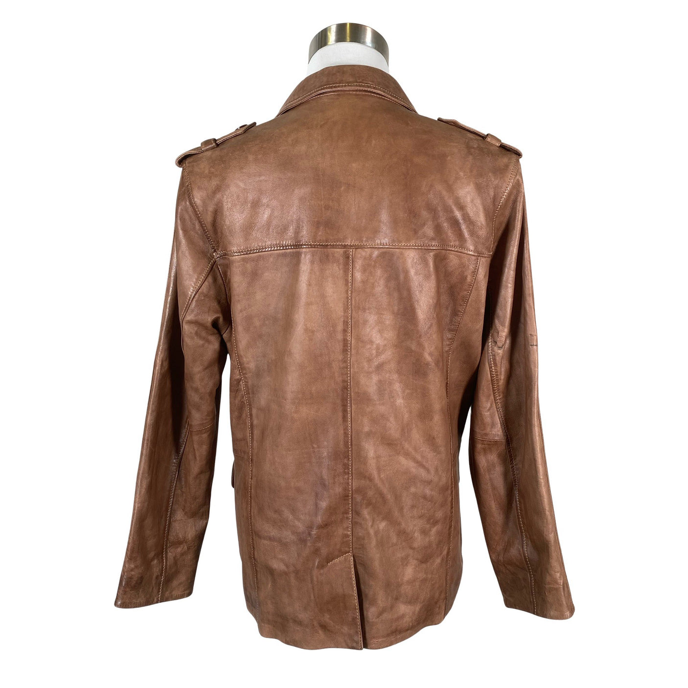 Unisex Big-L - Leather jacket, size XL - Brown (2)