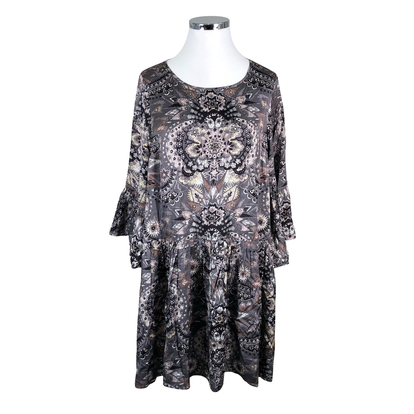 Unisex Odd Molly - Schiffon dress, size 42 - Gray (1)