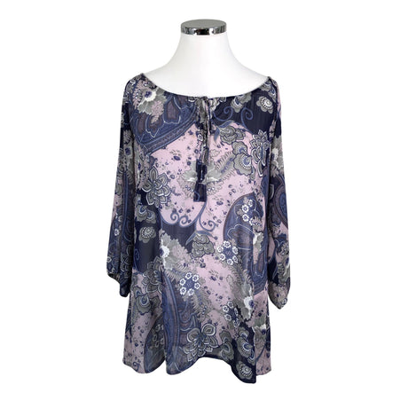 Unisex Soyaconcept - Schiffon tunic, size 44 - Violet ()