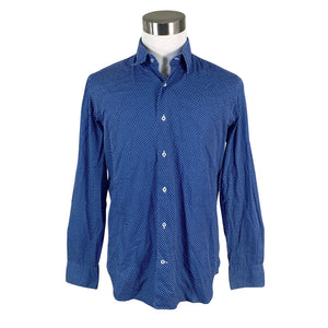 Unisex Massimo Dutti - Collared shirt, size L - Blue (1)