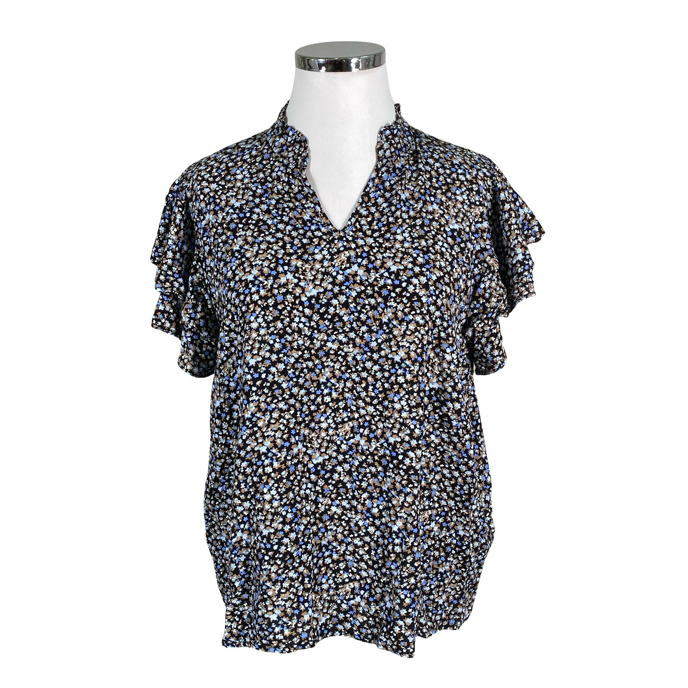 Unisex Soyaconcept - Short-sleeved blouse, size 42 - Black (1)