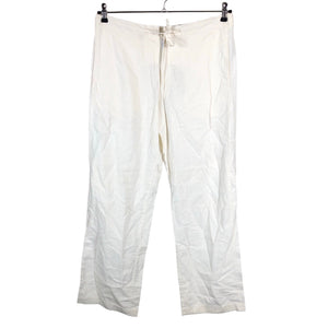 Unisex Solid - Slacks, size M - White (1)