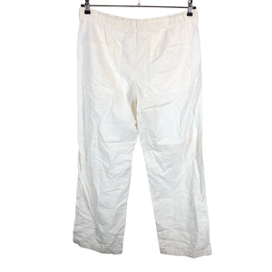 Unisex Solid - Slacks, size M - White (2)