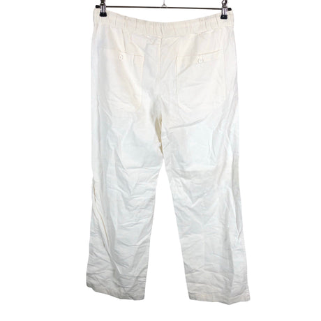 Unisex Solid - Slacks, size M - White (2)