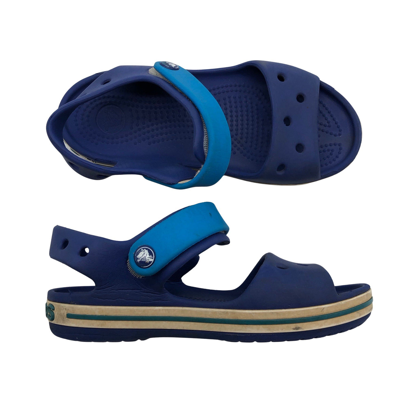 Unisex Crocs - Sandals, size 30 - Blue (1)