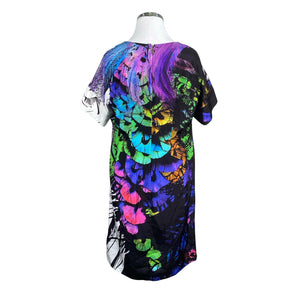 Unisex Marina Rinaldi - Schiffon dress, size 50 - Black (2)