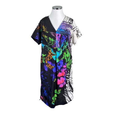 Unisex Marina Rinaldi - Schiffon dress, size 50 - Black ()