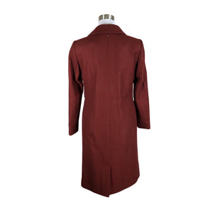 Unisex Ted Baker - Wool coat, size 36 - Wine red (2)