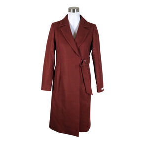 Unisex Ted Baker - Wool coat, size 36 - Wine red (1)
