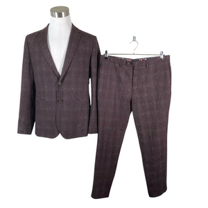 Unisex Ted Baker - Suit, size L - Brown (1)