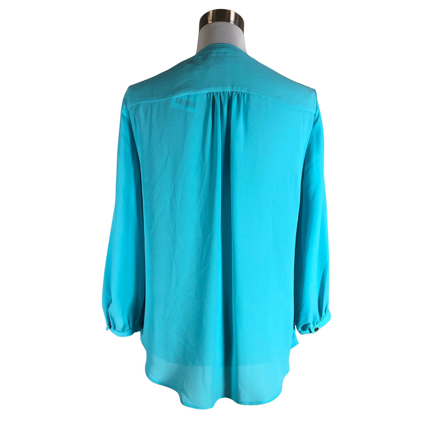 Unisex Lauren Ralph Lauren - Schiffon tunic, size 36 - Turquoise (2)