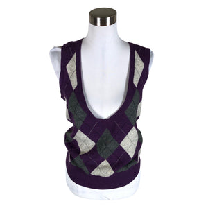 Unisex Gant - Knit vest, size 38 - Violet (1)