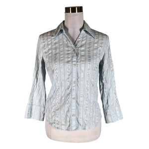 Unisex Your Face - Collared shirt, size 38 - Light blue (1)