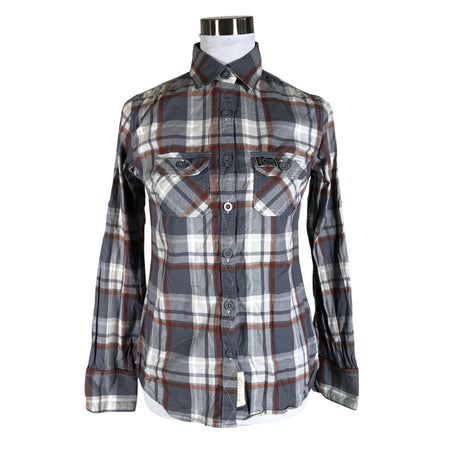 Unisex Superdry - Collared shirt, size 36 - Gray ()