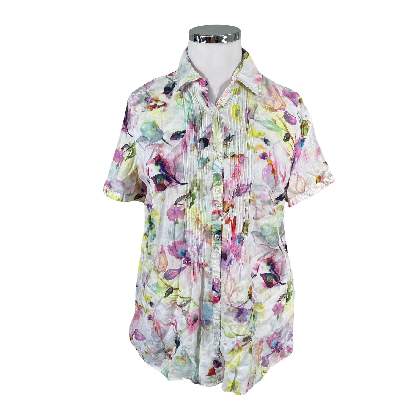 Unisex Gerry Weber - Short-sleeved blouse, size 44 - White (1)