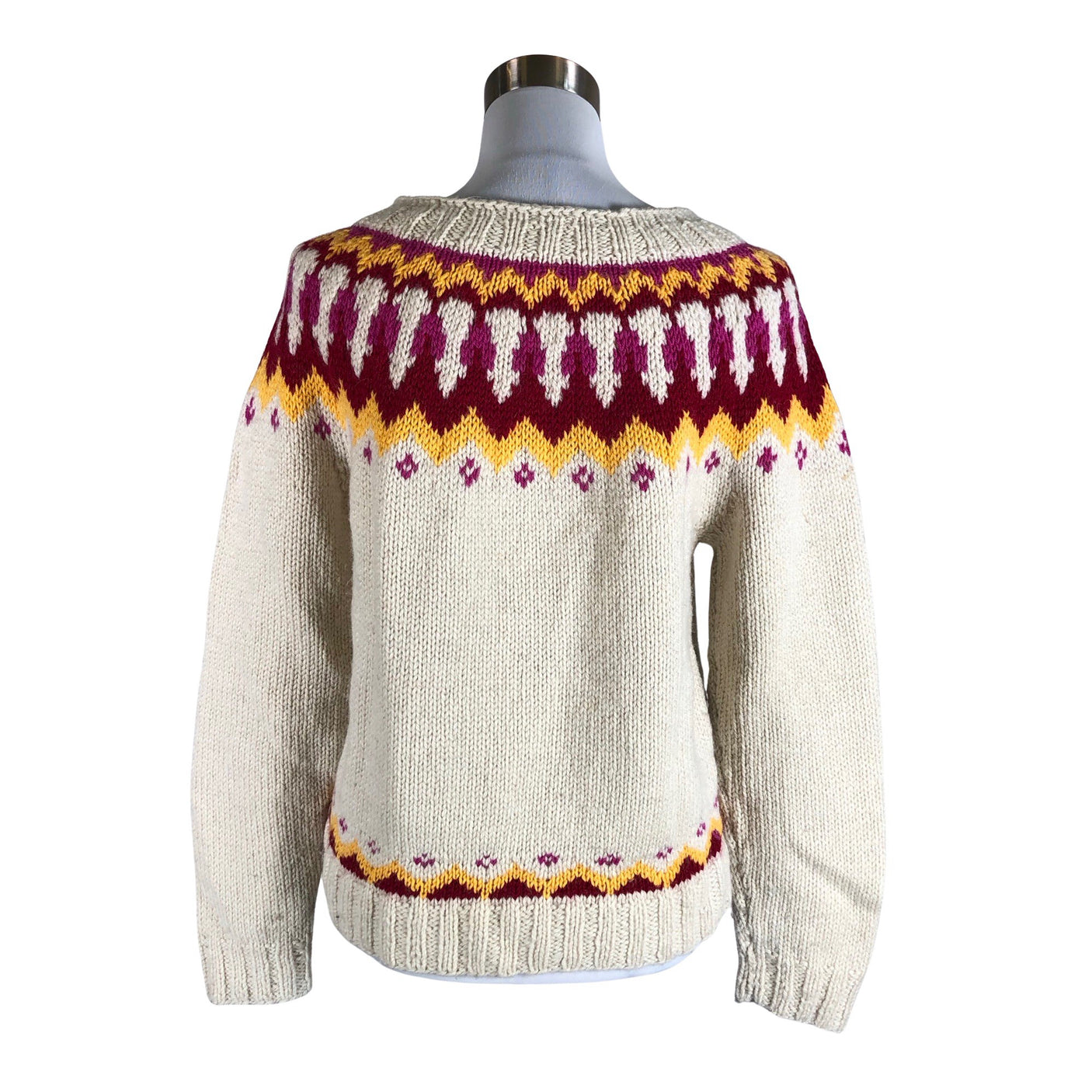 Unisex Handmade - Sweater, size 38 - Natural white (2)