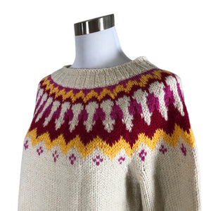 Unisex Handmade - Sweater, size 38 - Natural white (3)