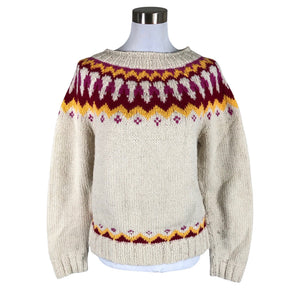 Unisex Handmade - Sweater, size 38 - Natural white (1)