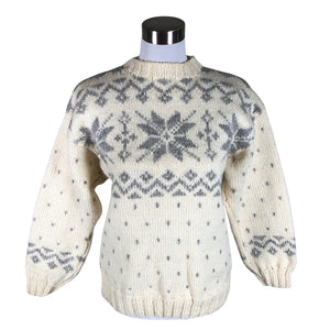Unisex Handmade - Sweater, size 36 - Natural white (1)