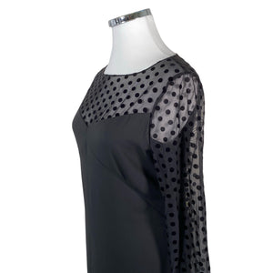 Unisex Armani Jeans - Schiffon dress, size 42 - Black (3)
