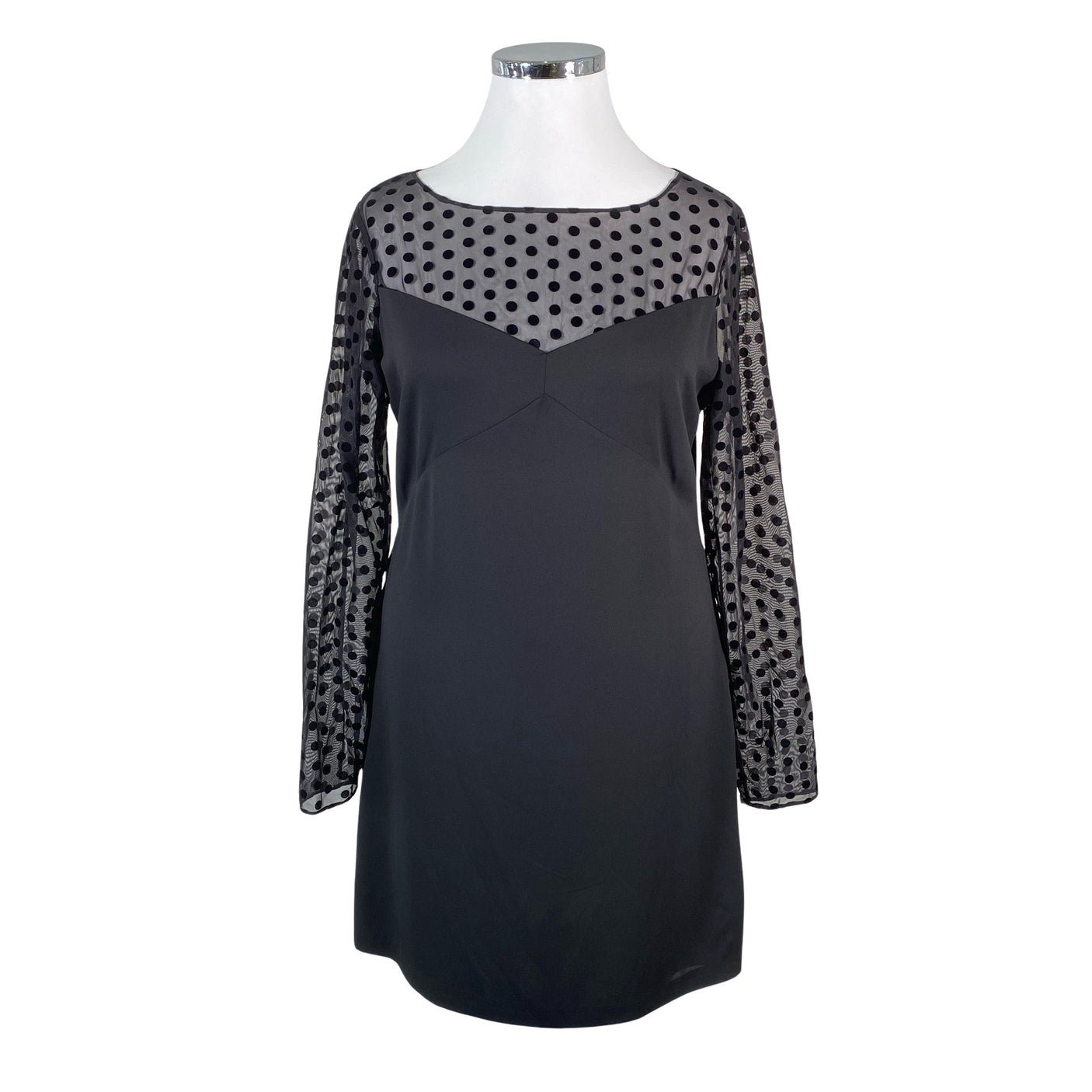 Unisex Armani Jeans - Schiffon dress, size 42 - Black (1)