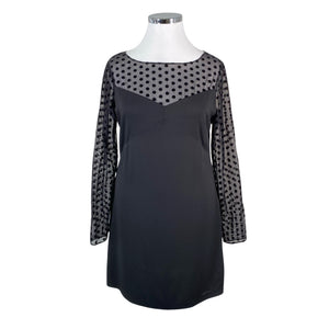 Unisex Armani Jeans - Schiffon dress, size 42 - Black (1)